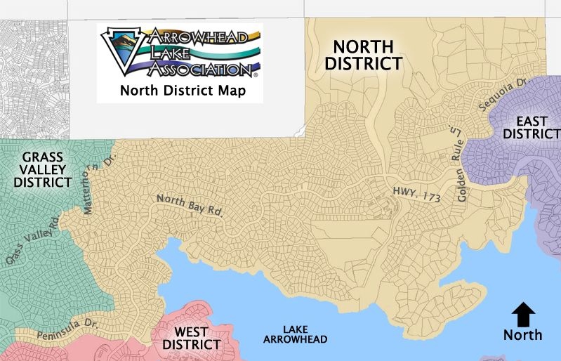 North District Map Arrowhead Lake Association
