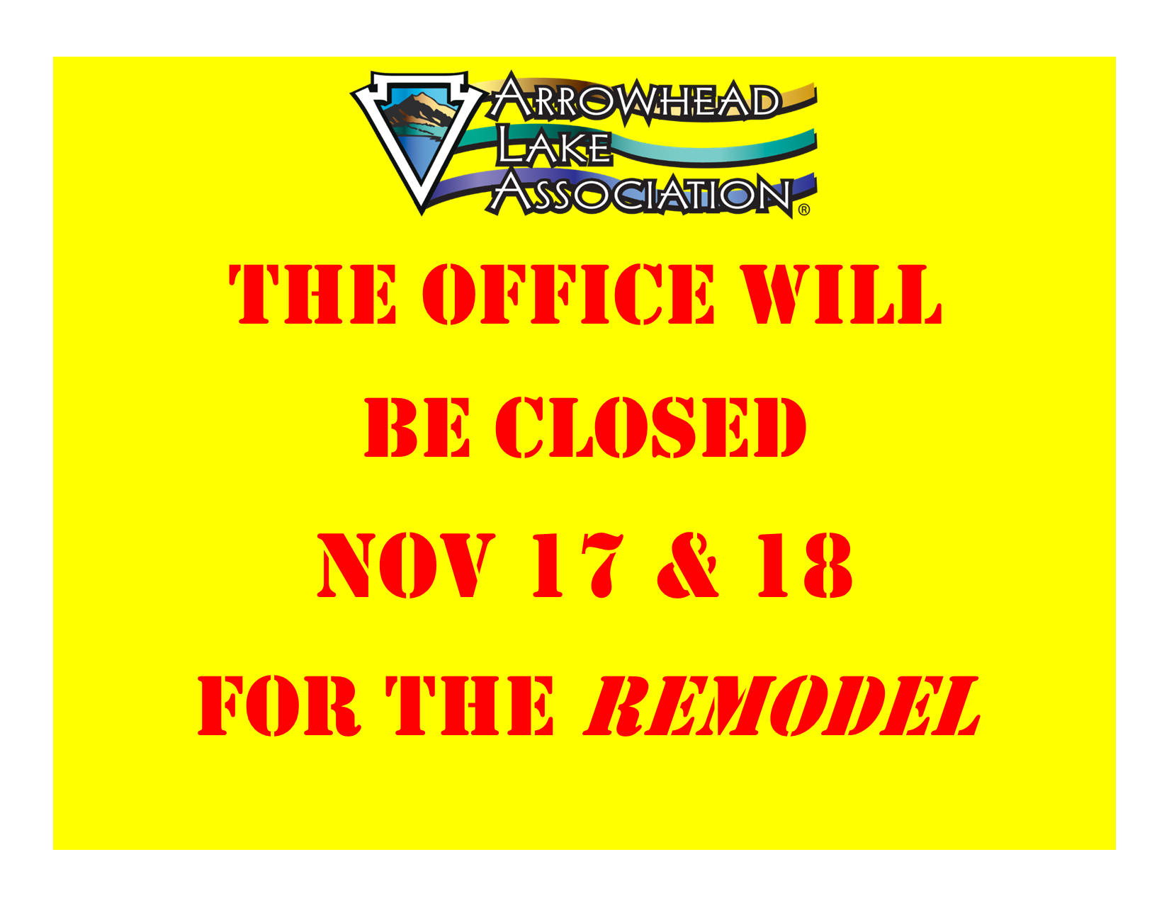 Office Closed for Remodel